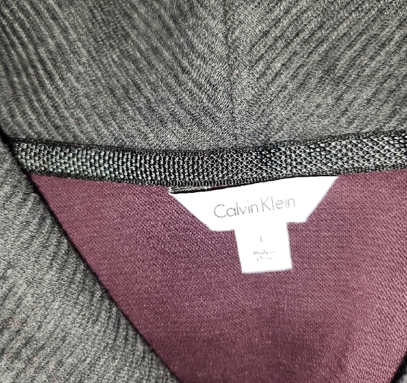 Calvin Klein Men's Dark Red Cowl Necck Sweater - Picture 4 of 4